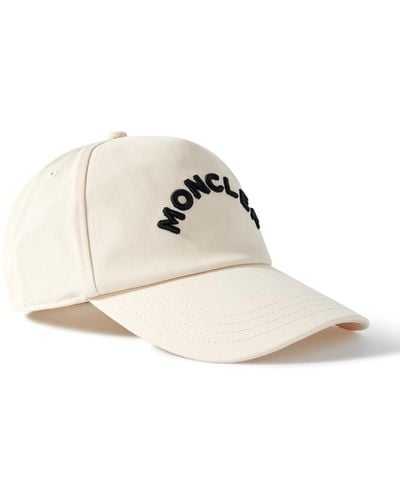 Moncler Logo-embellished Cotton-gabardine Baseball Cap - White