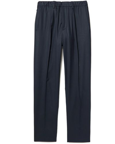 Dunhill Tapered Drill Suit Pants - Blue