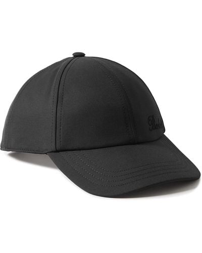 Berluti Logo-embroidered Wool-blend Twill Baseball Cap - Black