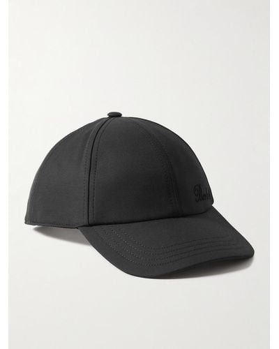 Berluti Logo-embroidered Wool-blend Twill Baseball Cap - Black