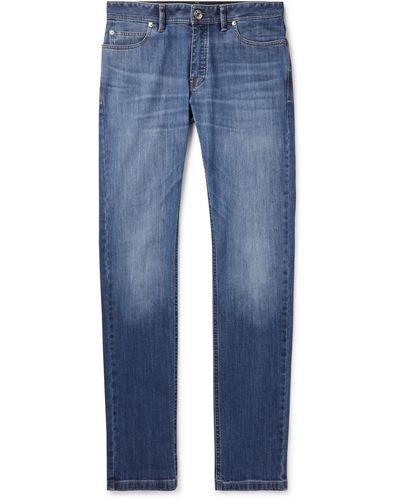 Brioni Aspen Slim-fit Denim Jeans - Blue
