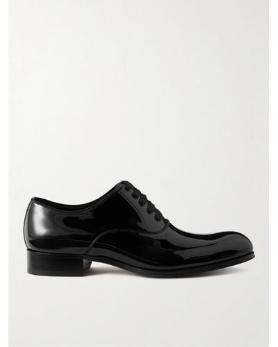 Tom Ford Edgar Patent-leather Oxford Shoes - Black