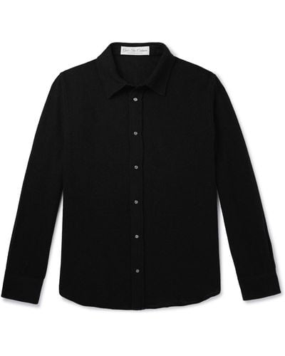 God's True Cashmere Cashmere-gauze Shirt - Black