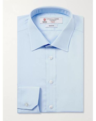 Turnbull & Asser Blue Cotton Shirt