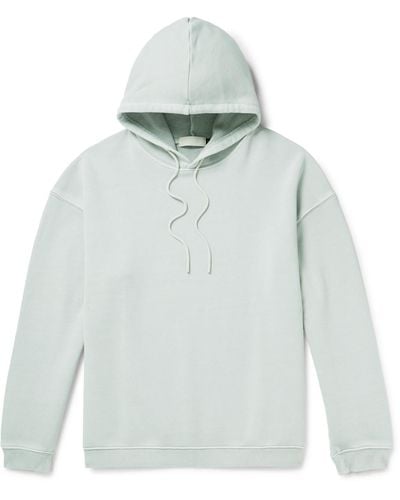 Amomento Garment-dyed Cotton-jersey Hoodie - Gray