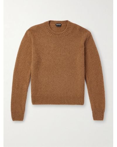 Tom Ford Alpaca-blend Sweater - Brown