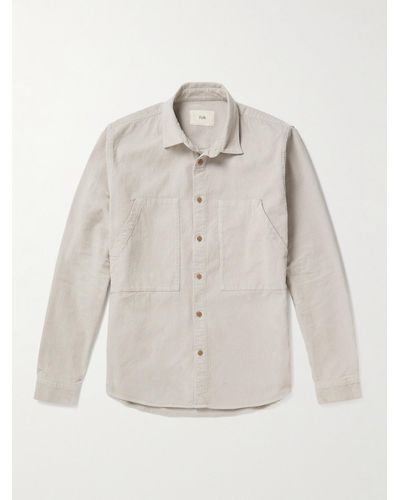 Folk Work Cotton-corduroy Shirt - Natural