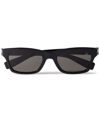 Dunhill Rectangular-frame Acetate Sunglasses - Black