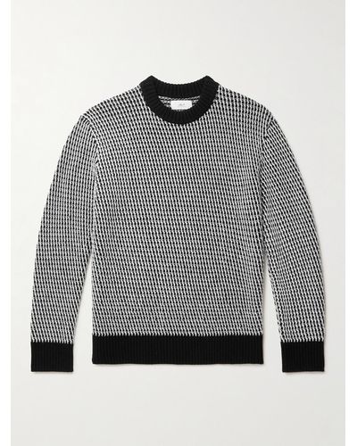 MR P. Wool-jacquard Sweater - Grey