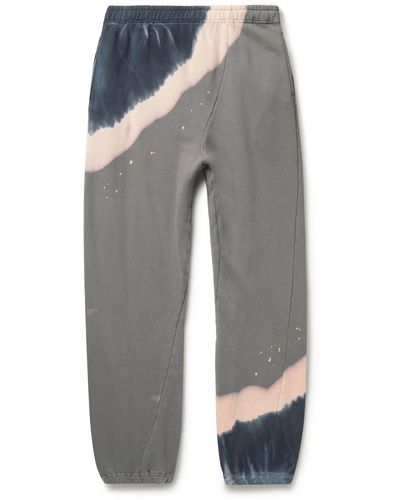 Noma T.D Tapered Tie-dyed Cotton-jersey Sweatpants - Gray