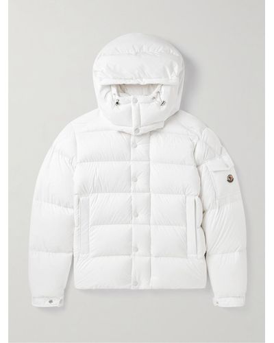 Moncler Vezere Logo-appliquéd Quilted Nylon Hooded Down Jacket - White