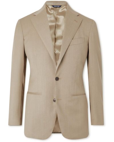 Saman Amel Wool-twill Suit Jacket - Natural
