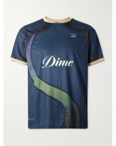 Dime T-Shirt aus Mesh mit Logoprint - Blau