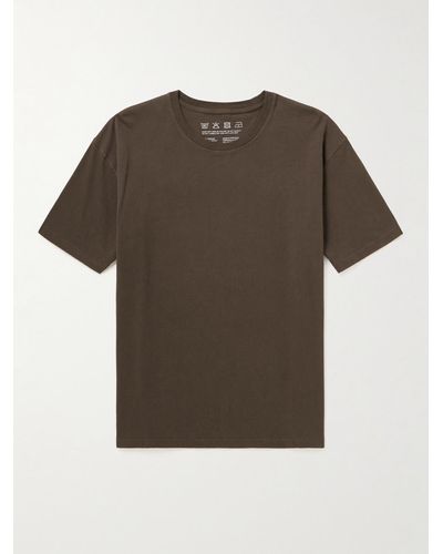 mfpen Organic Cotton-jersey T-shirt - Brown