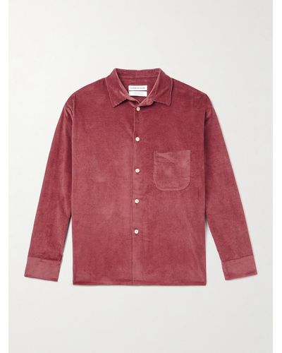 A Kind Of Guise Gusto Cotton-corduroy Shirt - Red