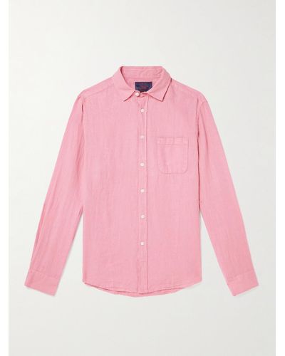 Portuguese Flannel Linen Shirt - Pink