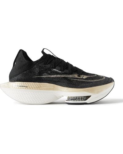 Nike Air Zoom Alphafly Next% 2 Atomknit Running Sneakers - Black