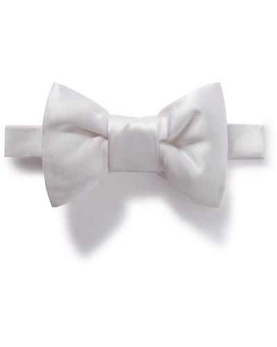 Tom Ford Pre-tied Silk-satin Bow Tie - White