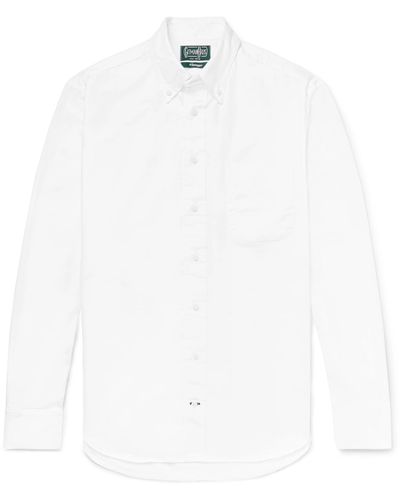 Gitman Vintage Button-down Collar Cotton Oxford Shirt - White