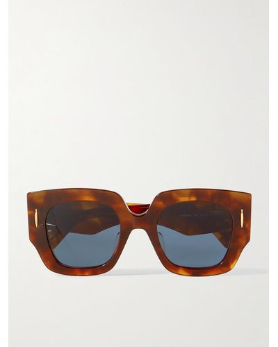 Loewe Oversized Square-frame Acetate Sunglasses - Brown