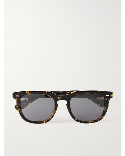 Oliver Peoples D-frame Tortoiseshell Acetate Sunglasses - Black