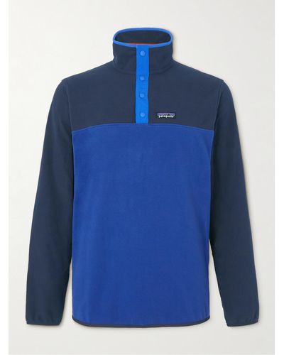 Patagonia Micro D Snap-t Recycled Fleece Sweatshirt - Blue