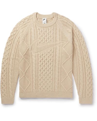 Nike Cable-knit Sweater - Natural