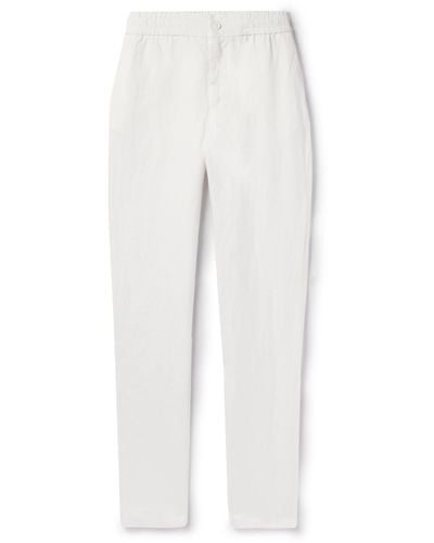 Orlebar Brown Cornell Straight-leg Washed Linen Pants - White