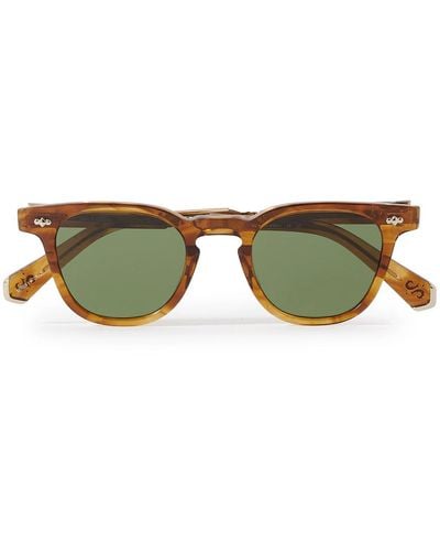 Mr. Leight Dean Round-frame Acetate Sunglasses - Green