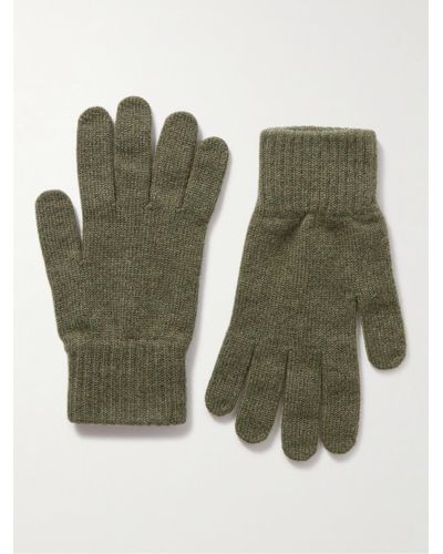 William Lockie Cashmere Gloves - Green