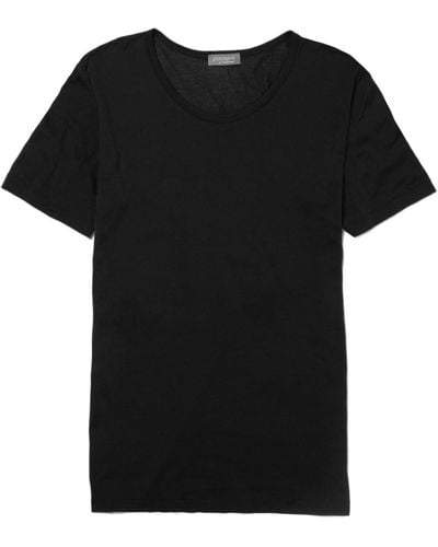 Zimmerli of Switzerland Royal Classic Cotton T-shirt - Black