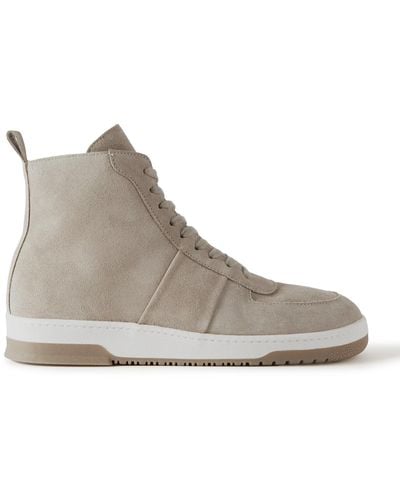 MR P. Larry Suede High-top Sneakers - Gray