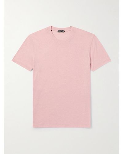 Tom Ford T-Shirt aus Jersey aus einer Baumwollmischung - Pink