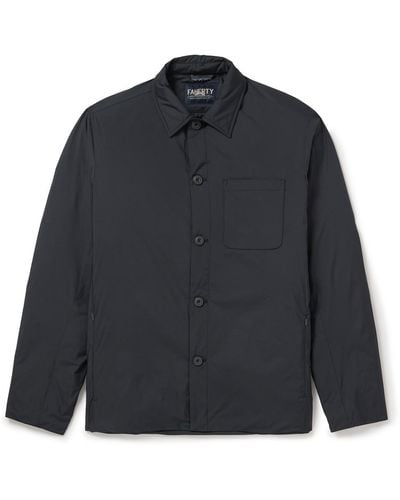 Faherty Men's Seaport Down Jacket - Smoke Black, Size XL,  Polyester/Recycled Poly/Elastane - Yahoo Shopping