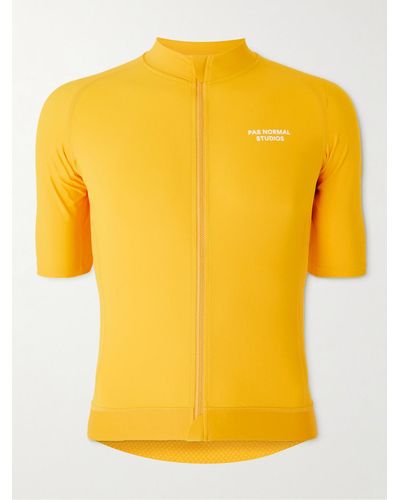 Pas Normal Studios Essential Logo-print Cycling Jersey - Yellow