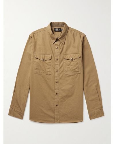 RRL Seattle Cotton-twill Shirt - Natural