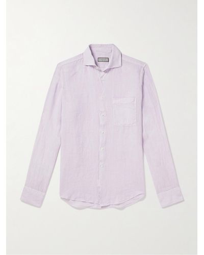 Canali Linen Shirt - Pink