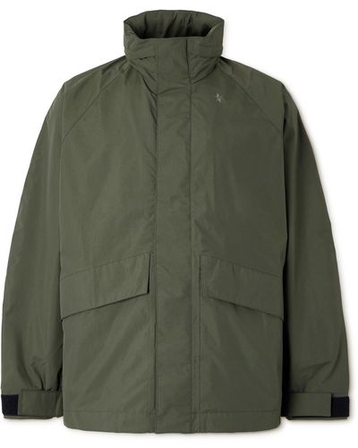 Goldwin Logo-print Pertex® Shield Hooded Jacket - Green