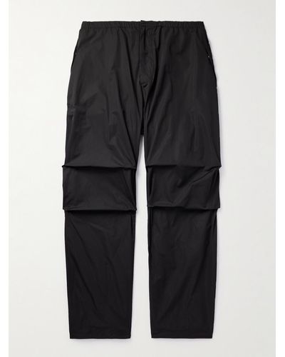 The Row Straight-leg Shell Trousers - Black