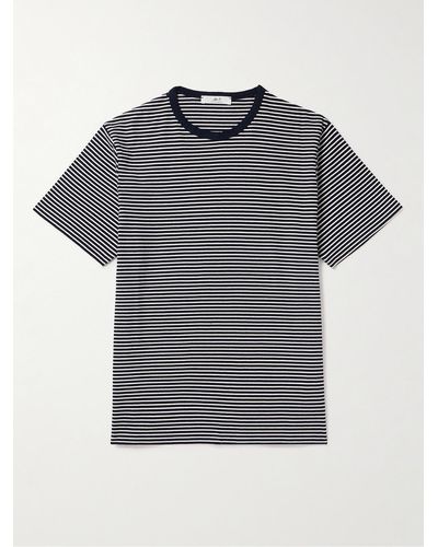 MR P. Striped Cotton-jersey T-shirt - Grey