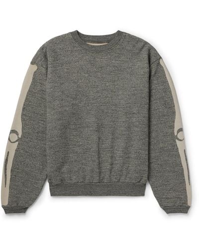 Kapital Printed Cotton-jersey Sweatshirt - Gray