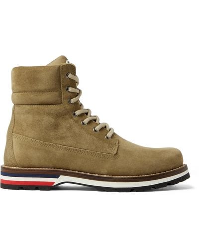 Moncler Vancouver Striped Suede Hiking Boots - Multicolor