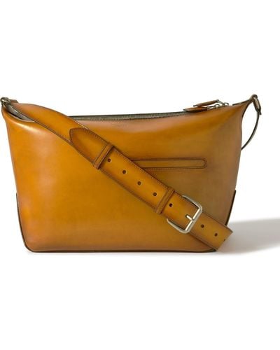 Berluti Venezia Leather Messenger Bag - Brown
