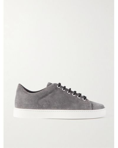 Manolo Blahnik Semando Suede Sneakers - Grey