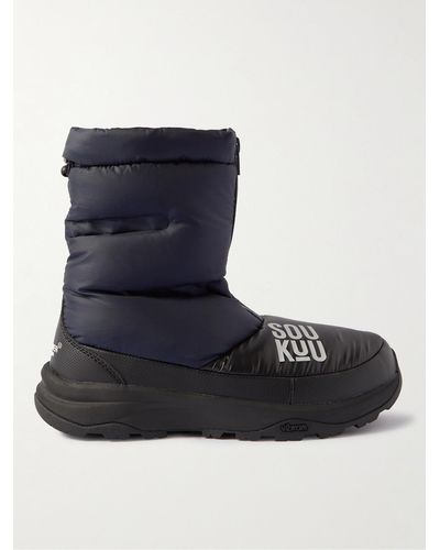 The North Face Project Undercover Padded Logo-print Ripstop Boots - Blue