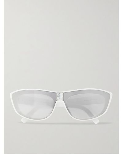 Givenchy Occhiali da sole in acetato con montatura cat-eye - Bianco