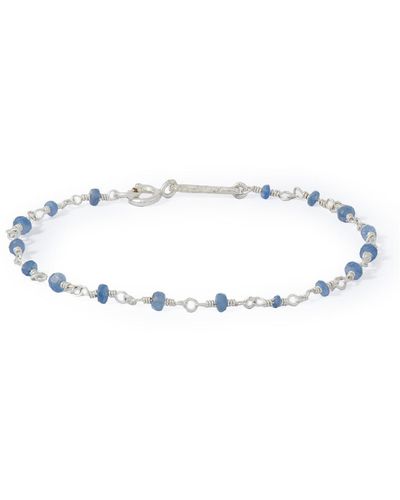 Pearls Before Swine Taeus Silver Sapphire Bracelet - White