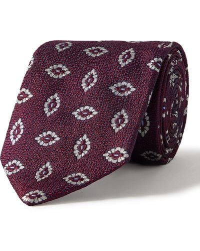 Kingsman Drake's 8cm Silk-jacquard Tie - Purple
