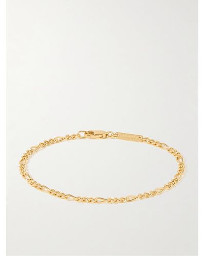 Tom Wood Bo Slim Recycled Gold-plated Chain Bracelet - Natural