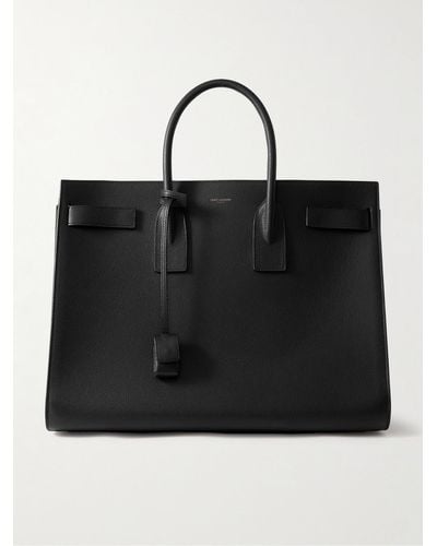 Saint Laurent Sac De Jour Large Full-grain Leather Tote Bag - Black